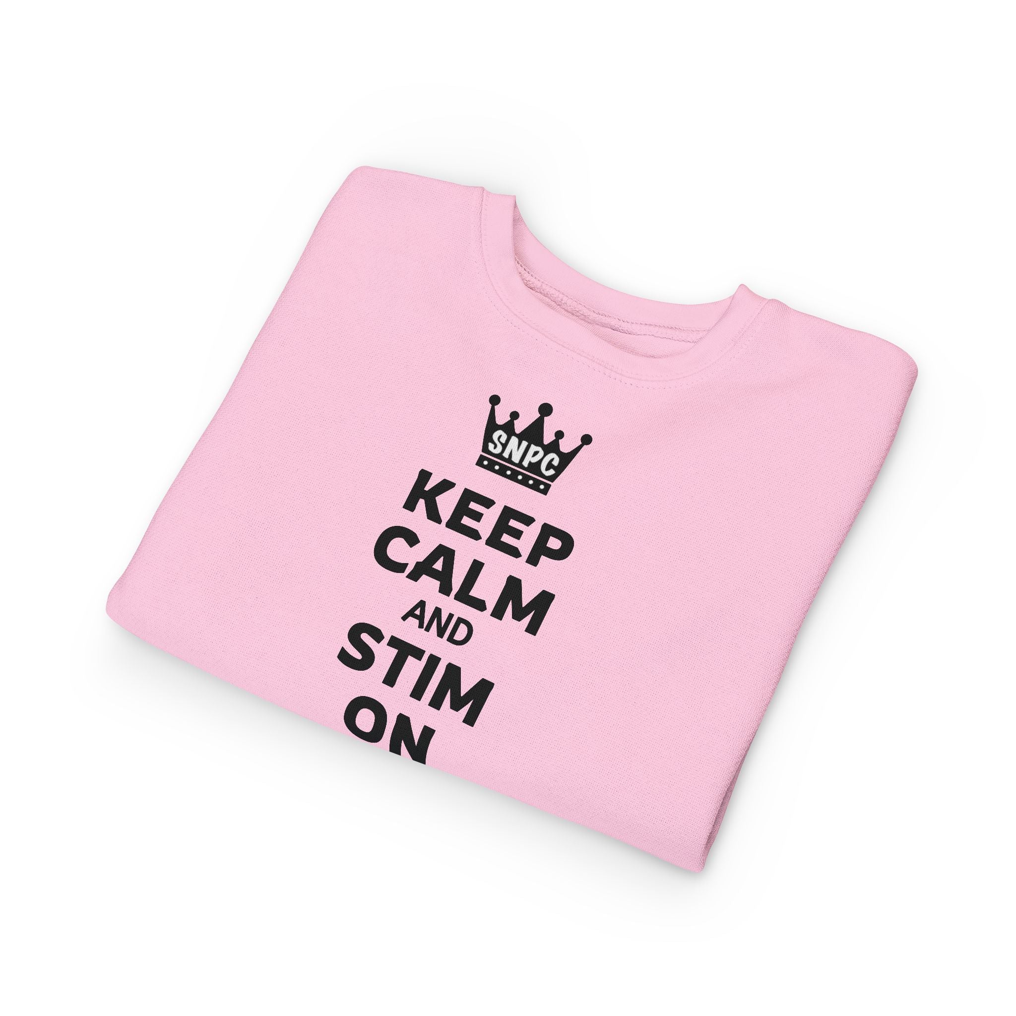 “Keep Calm & Stim On” Toddler Sweater