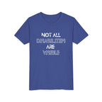 "Not All Disabilities Are Visible" Youth Tee