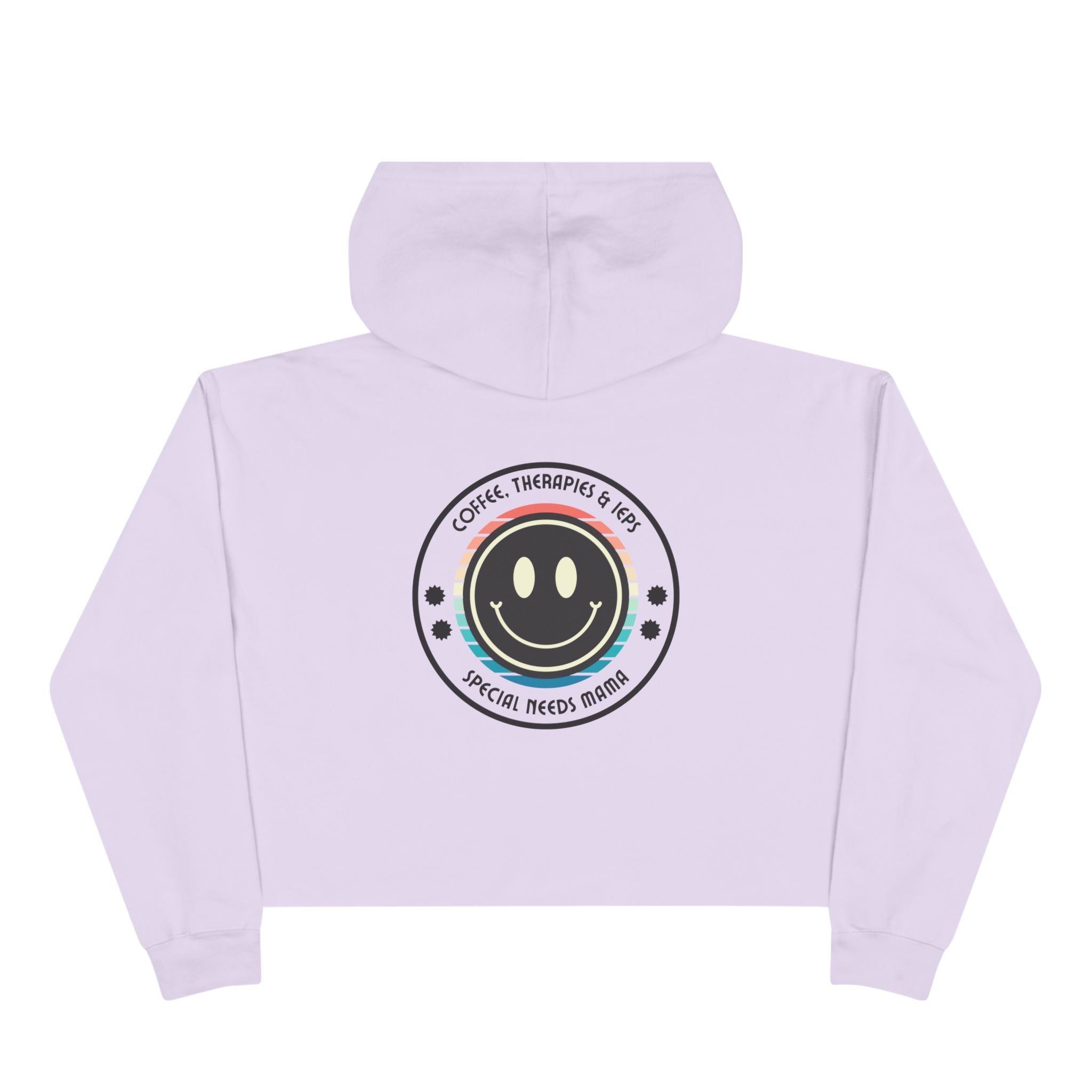 “Coffee, Therapies & IEP’s, Special Needs Mama” Women’s Cropped Hoodie