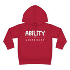 “Ability Over Disability” Toddler Hoodie