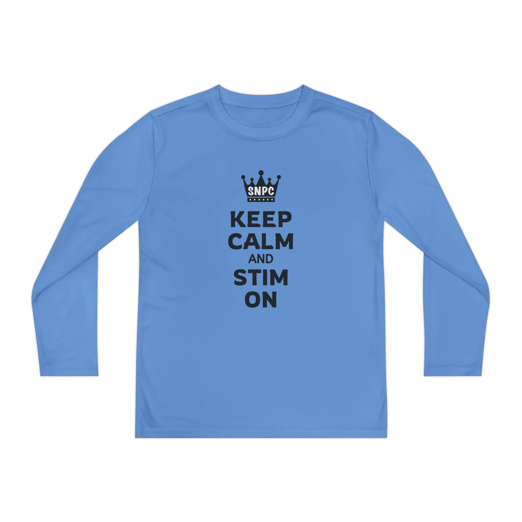 “Keep Calm & Stim On” Youth Long Sleeve
