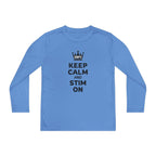 “Keep Calm & Stim On” Youth Long Sleeve