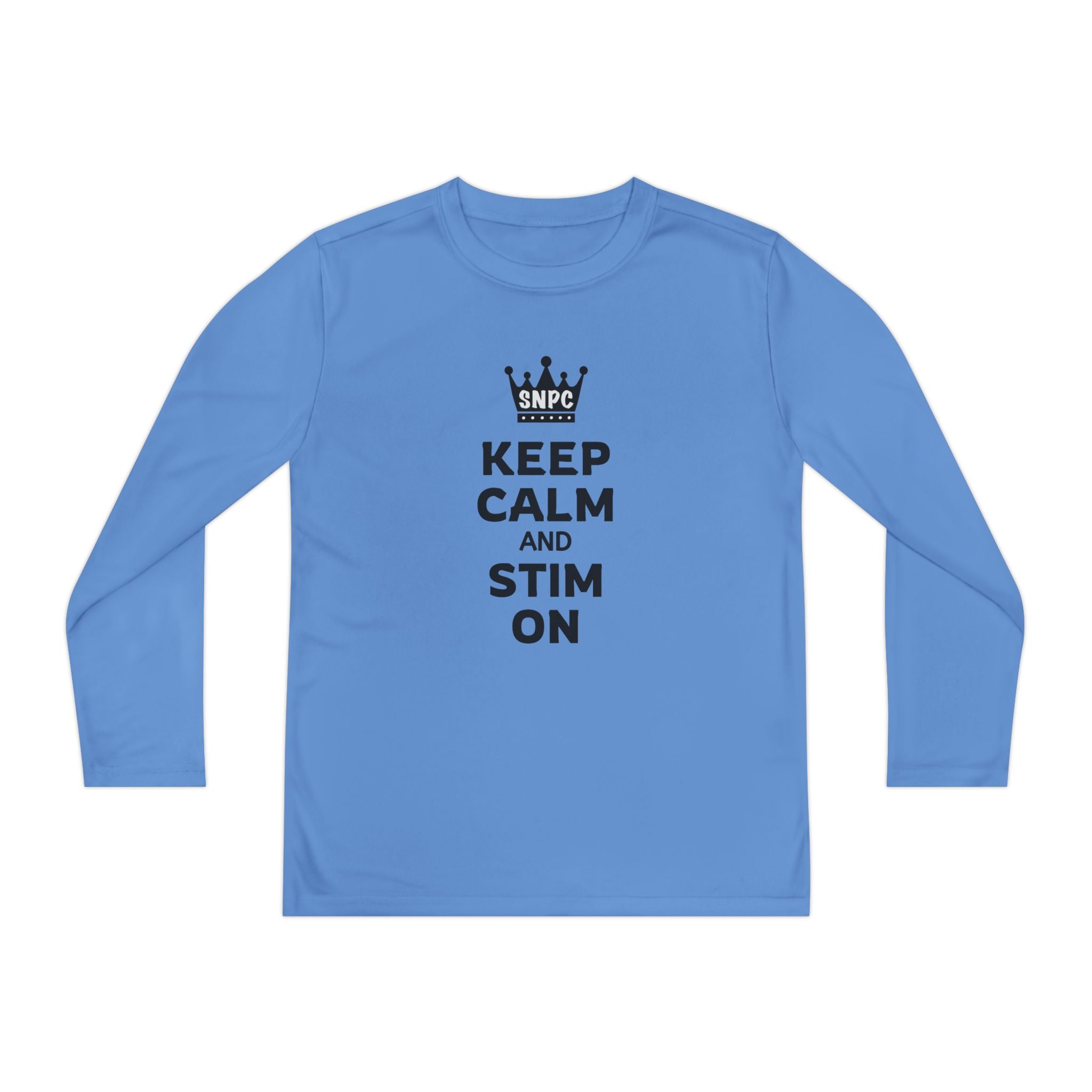 “Keep Calm & Stim On” Youth Long Sleeve