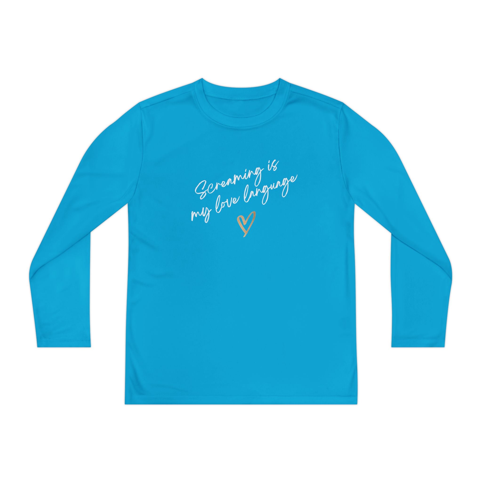 “Screaming Is My Love Language” Youth Long Sleeve