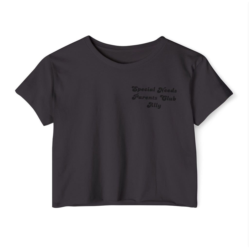 “It Takes A Village, SNPC Ally” Women’s Crop Top