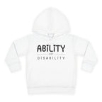 “Ability Over Disability” Toddler Hoodie