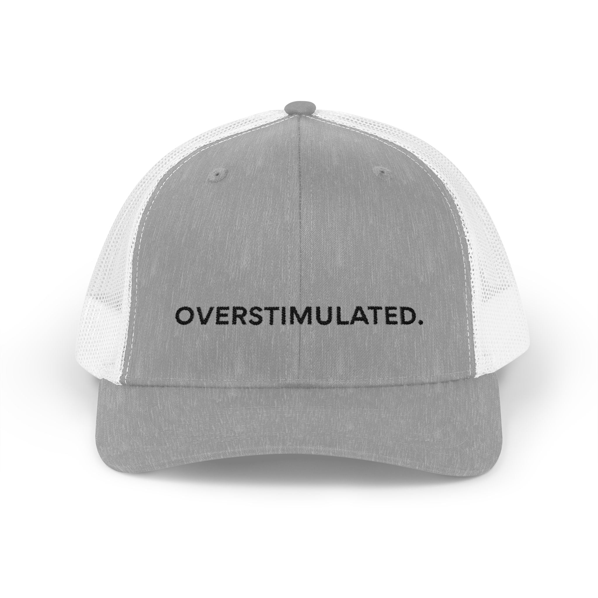 “Overstimulated.” Embroidery Hat