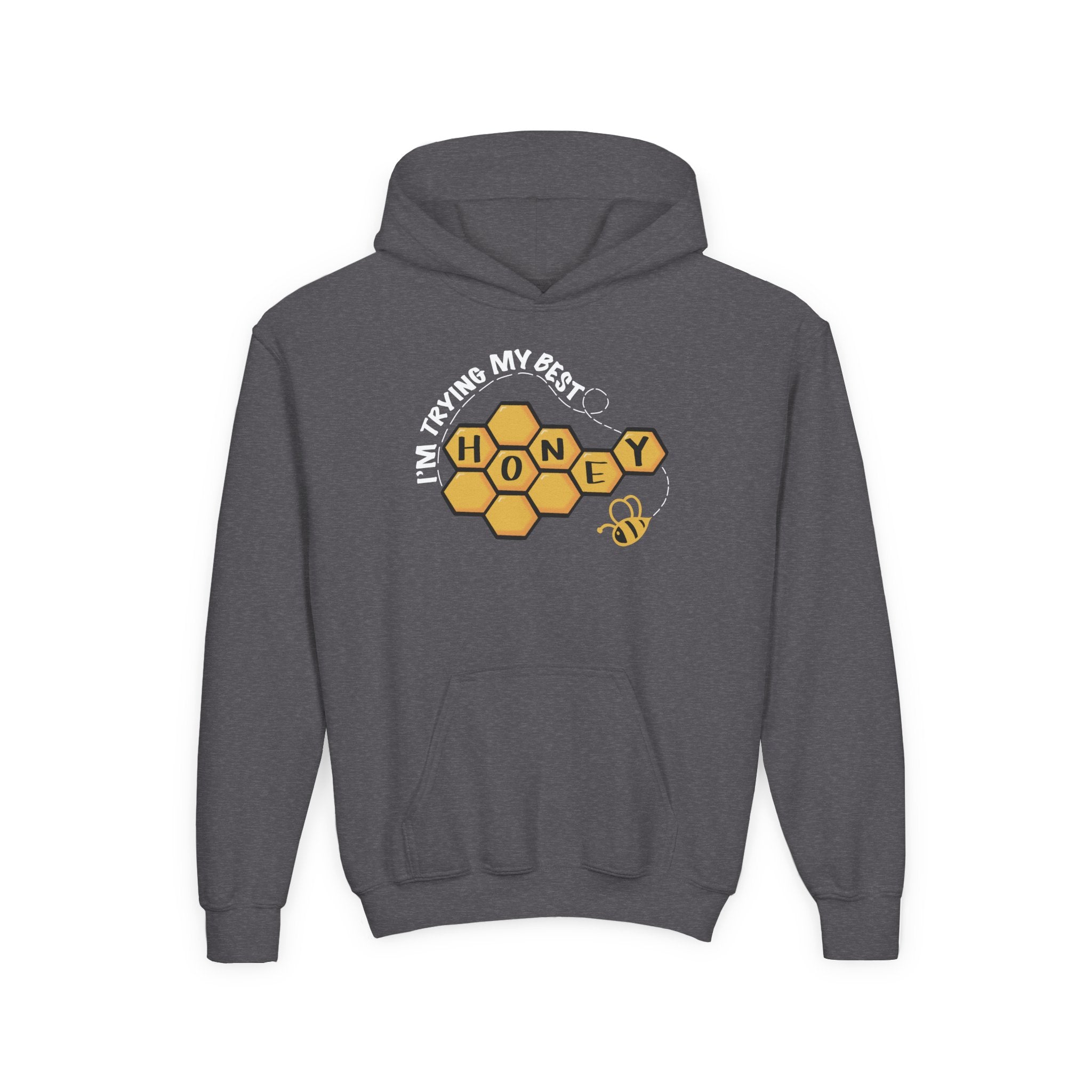 “I’m Trying My Best Honey” Youth Hoodie