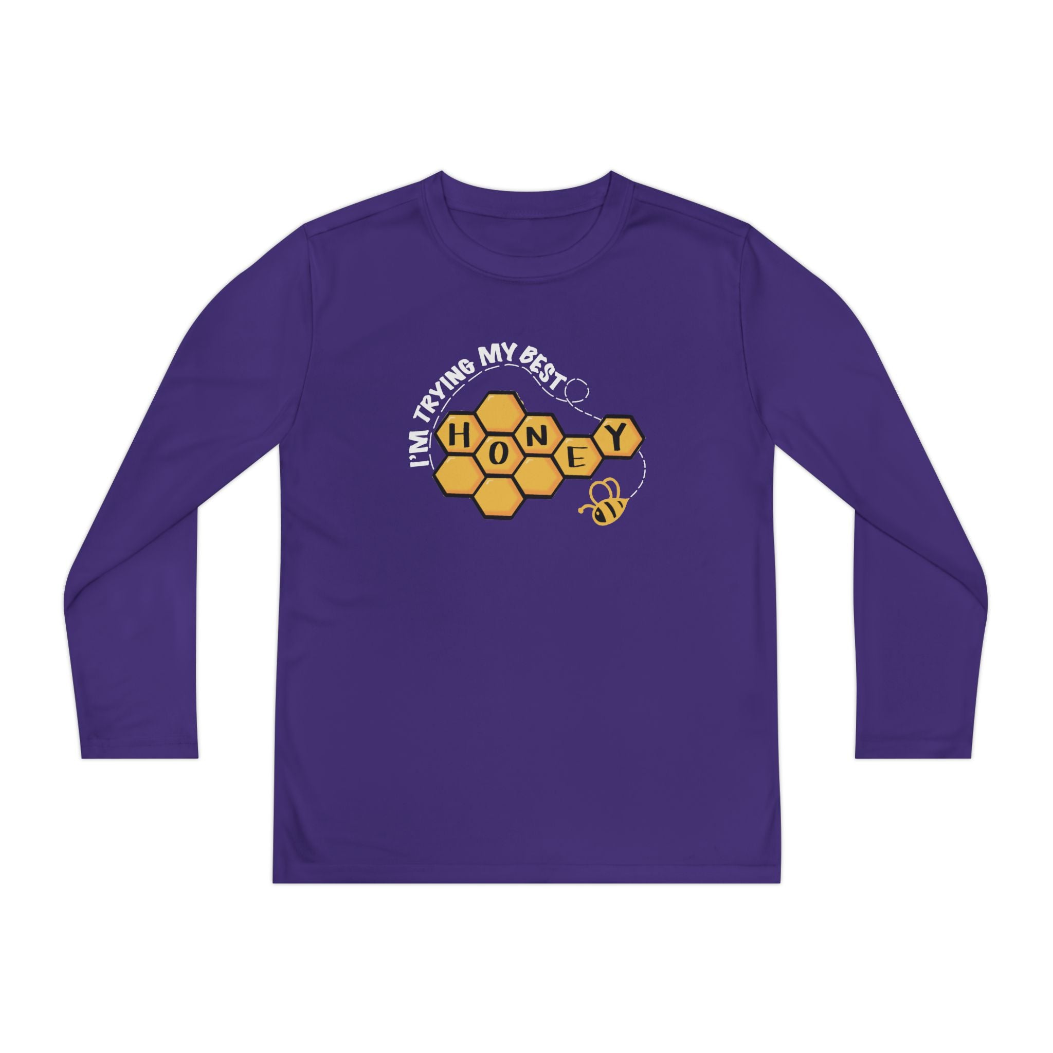 “I’m Trying My Best Honey” Youth Long Sleeve
