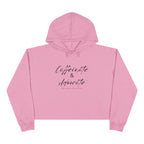 “Caffeinate & Advocate” Women’s Cropped Hoodie