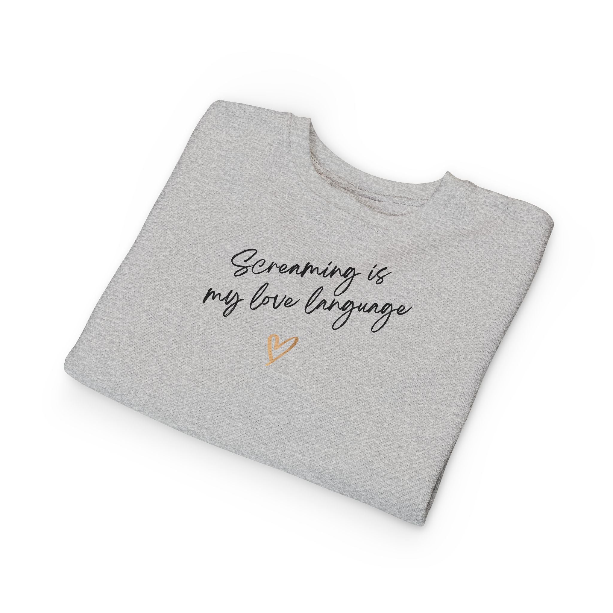 “Screaming Is My Love Language” Toddler Sweater