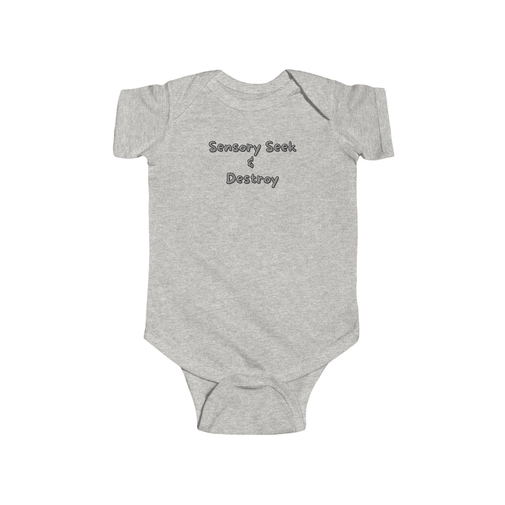 “Sensory Seek & Destroy” Infant Short Sleeve Onesie