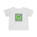 “Different, Not Less.” Green/Black Infant Tee