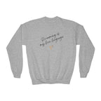 “Screaming Is My Love Language” Youth Sweater