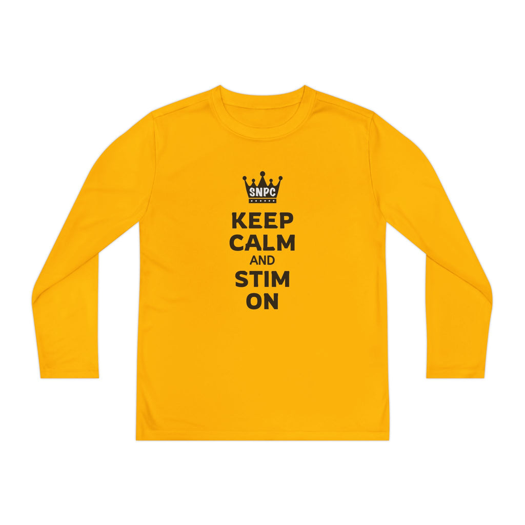 “Keep Calm & Stim On” Youth Long Sleeve