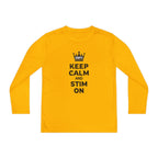 “Keep Calm & Stim On” Youth Long Sleeve