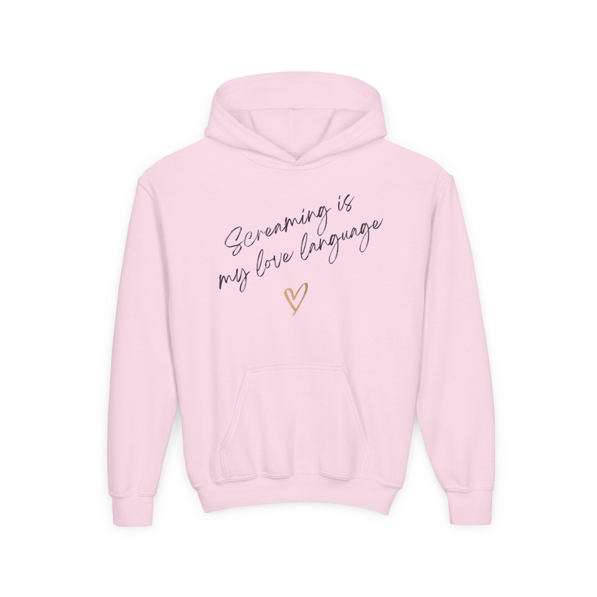 “Screaming Is My Love Language” Youth Hoodie