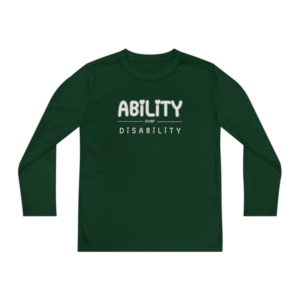 “Ability Over Disability” Youth Long Sleeve