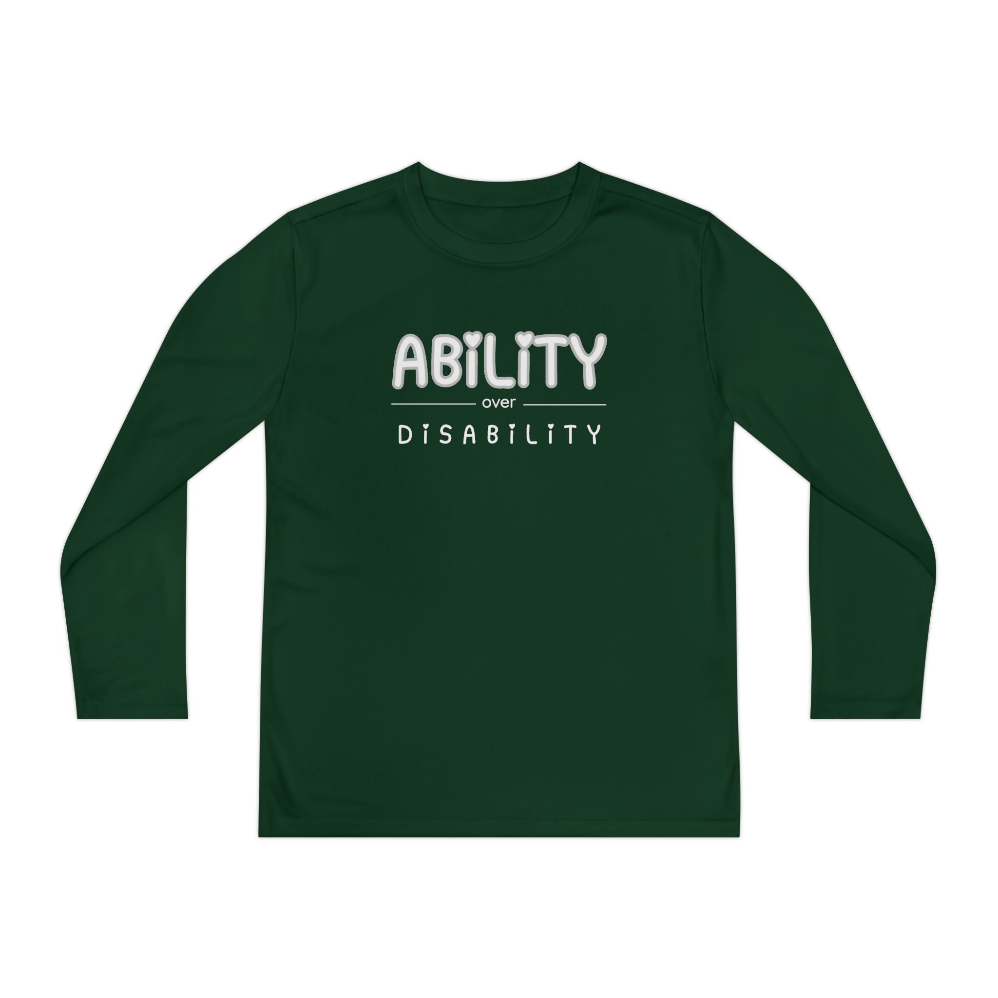 “Ability Over Disability” Youth Long Sleeve