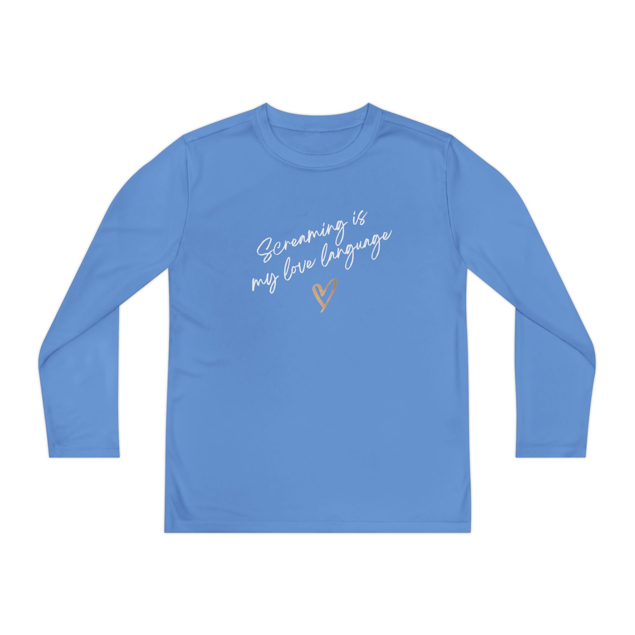 “Screaming Is My Love Language” Youth Long Sleeve