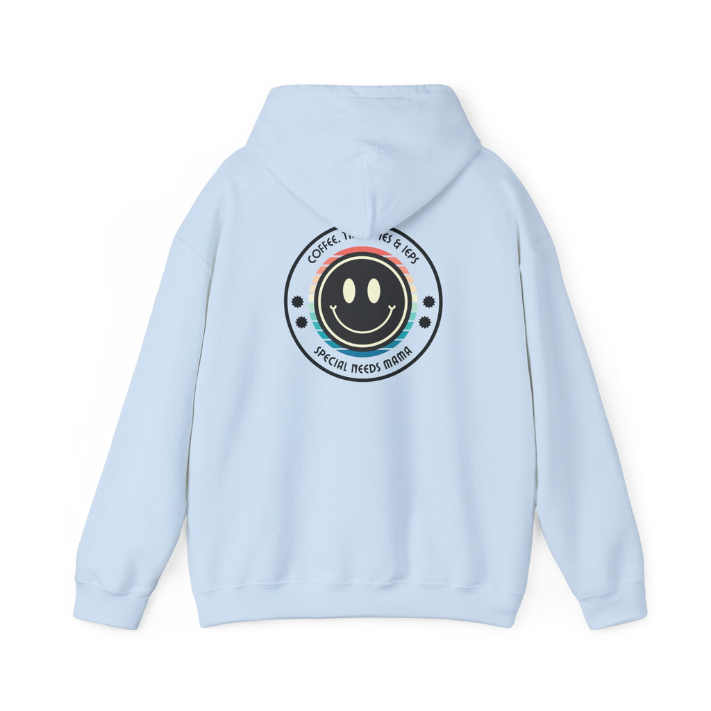 “Coffee, Therapy & IEPs, Special Needs Mama” Women’s Hoodie