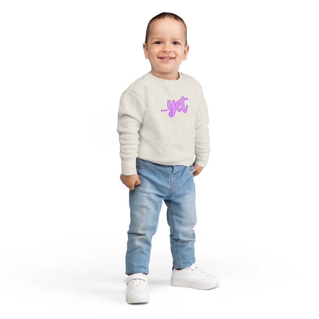 "The Power Of ...Yet (Hearts)" Toddler Sweater