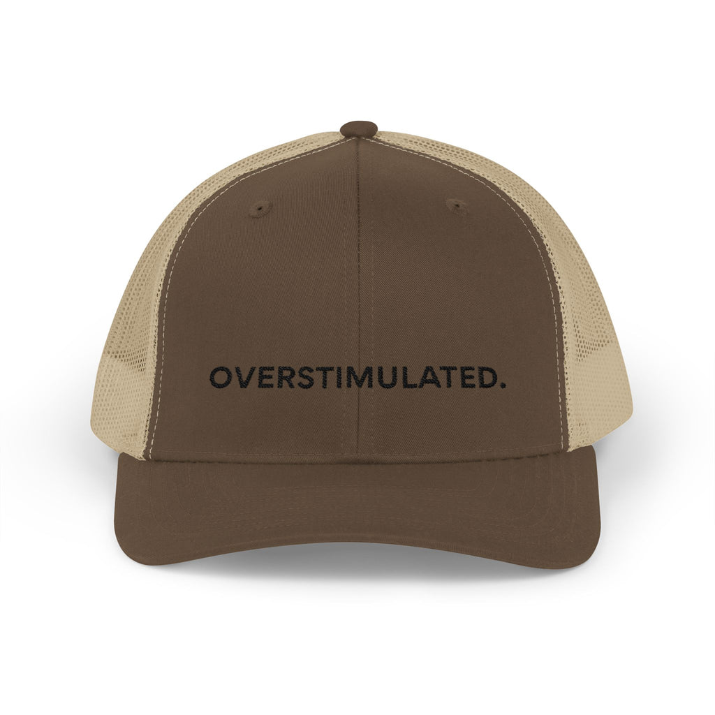 “Overstimulated.” Embroidery Hat