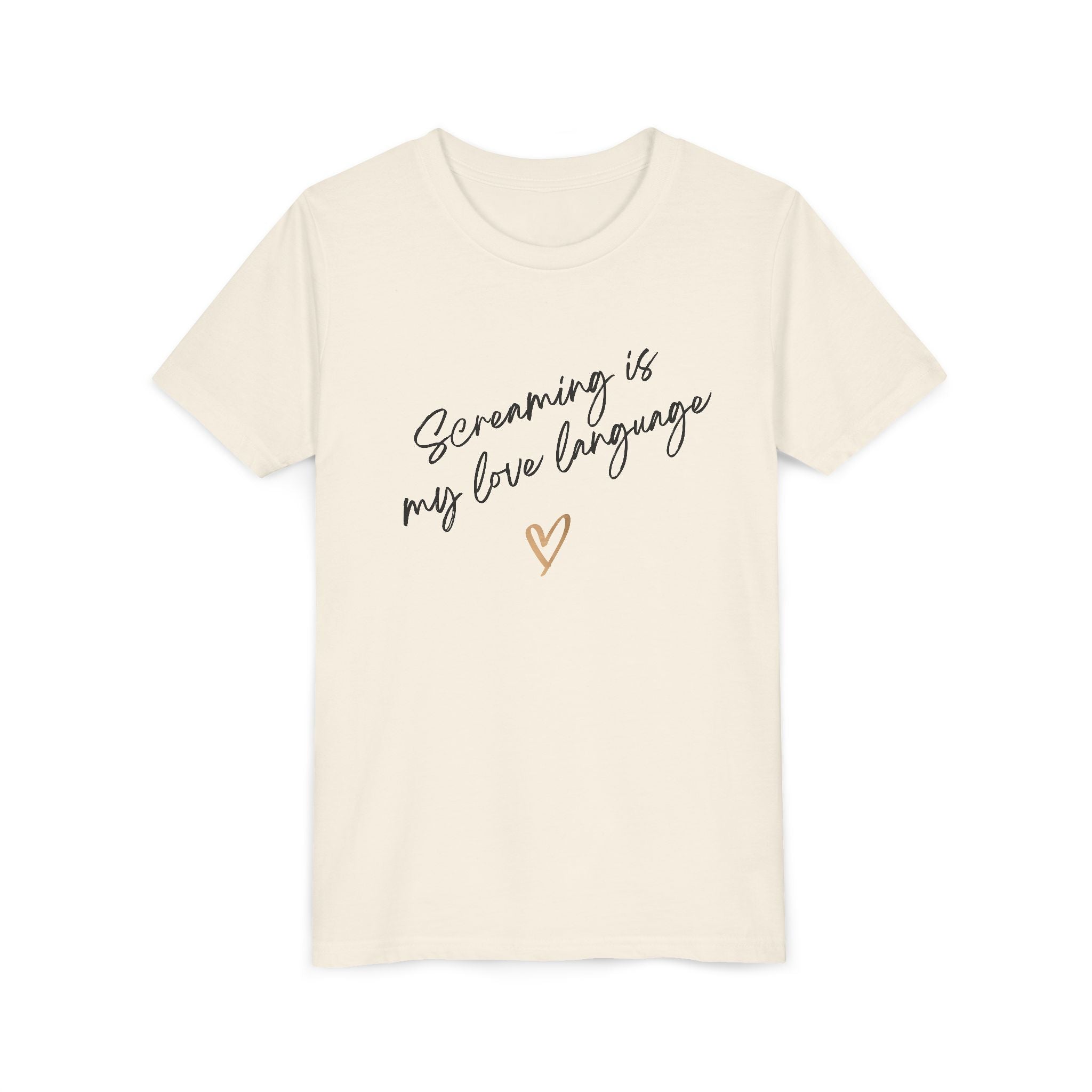 “Screaming Is My Love Language” Youth Tee