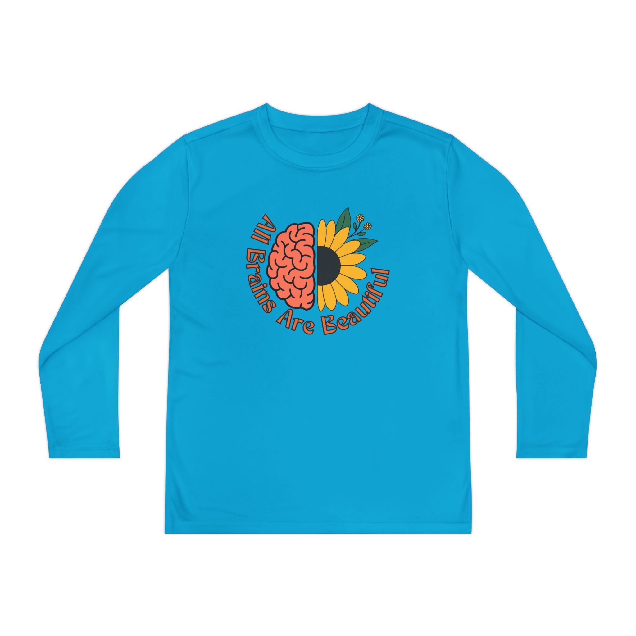 “All Brains Are Beautiful” Youth Long Sleeve