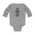 “Keep Calm & Stim On” Infant Long Sleeve Onesie