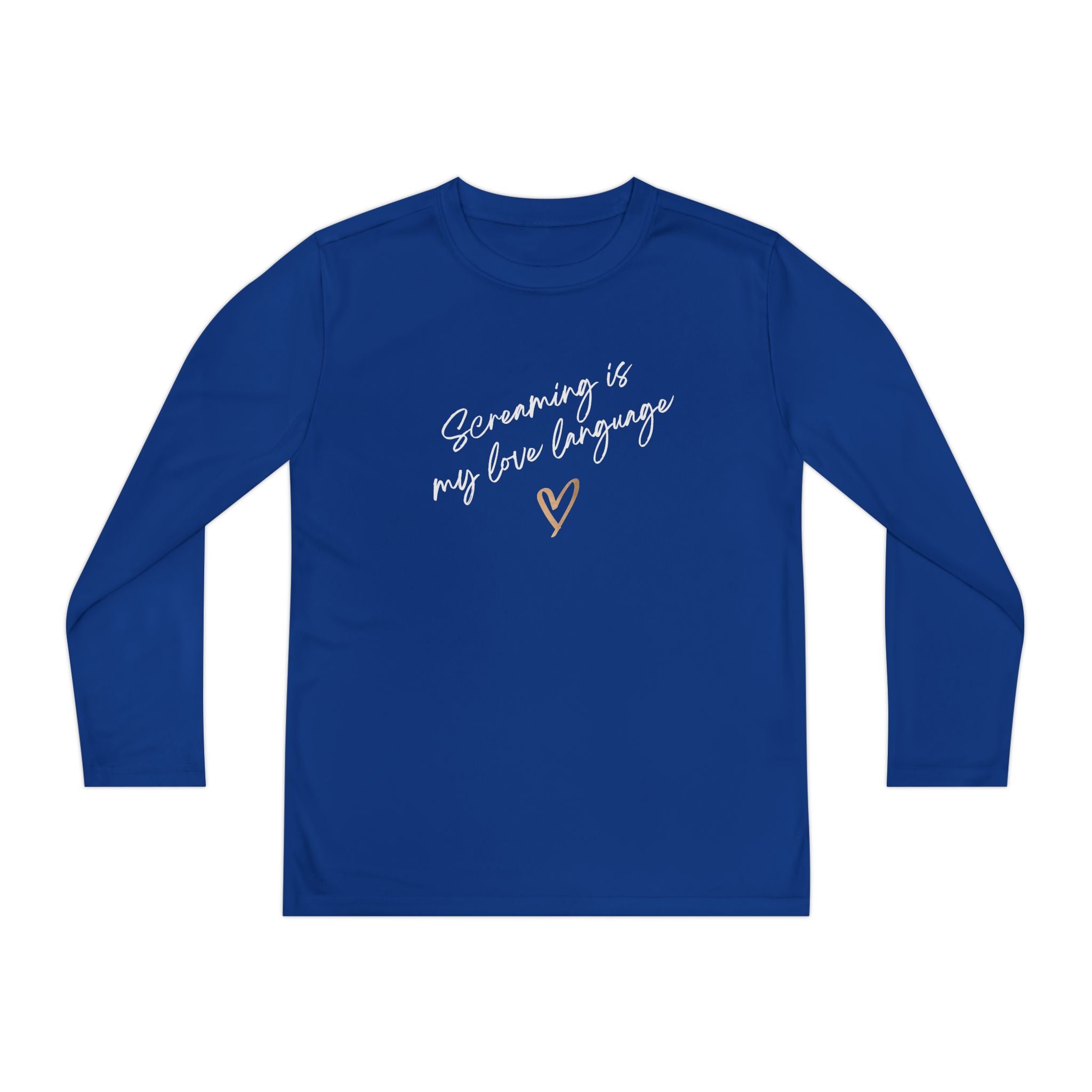 “Screaming Is My Love Language” Youth Long Sleeve
