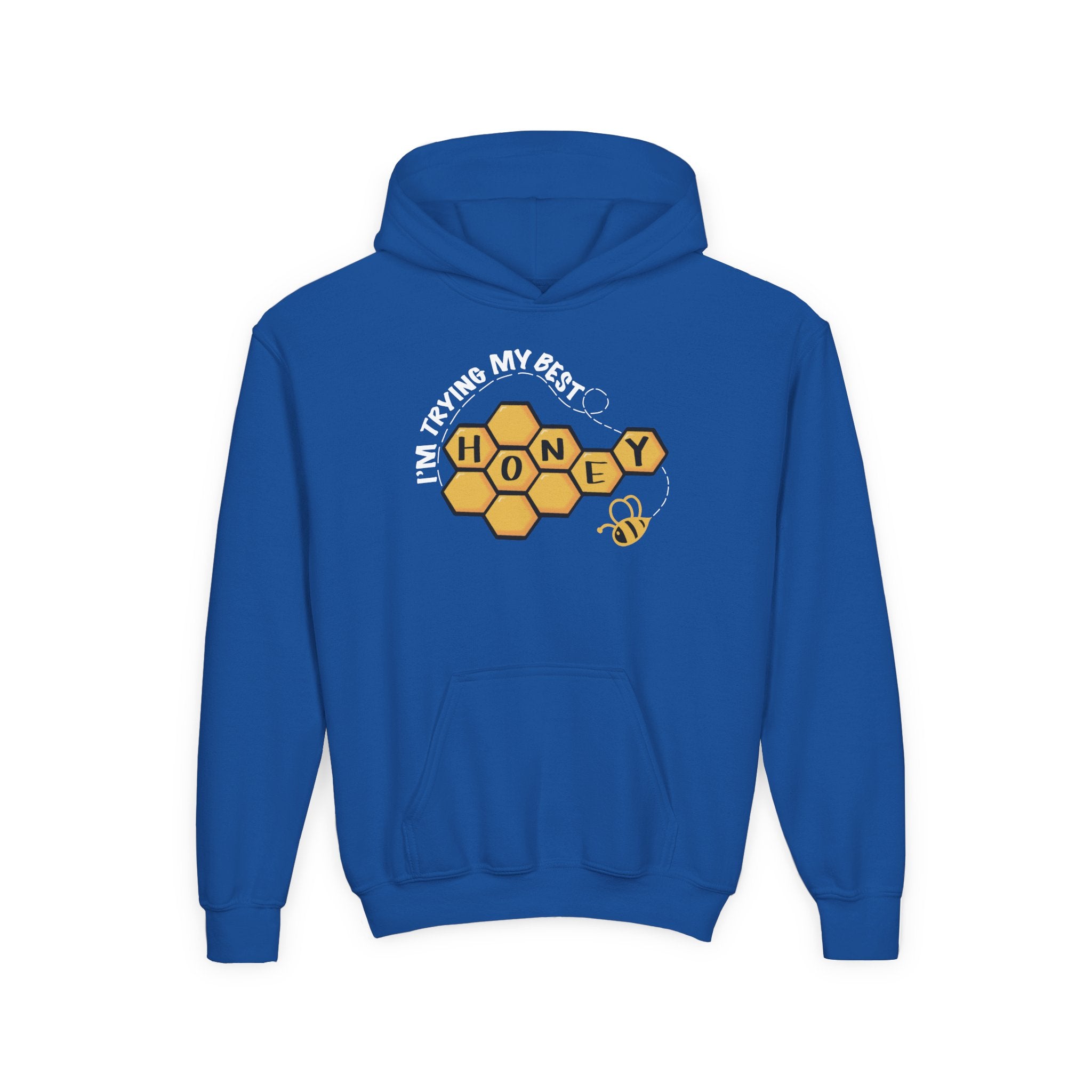 “I’m Trying My Best Honey” Youth Hoodie