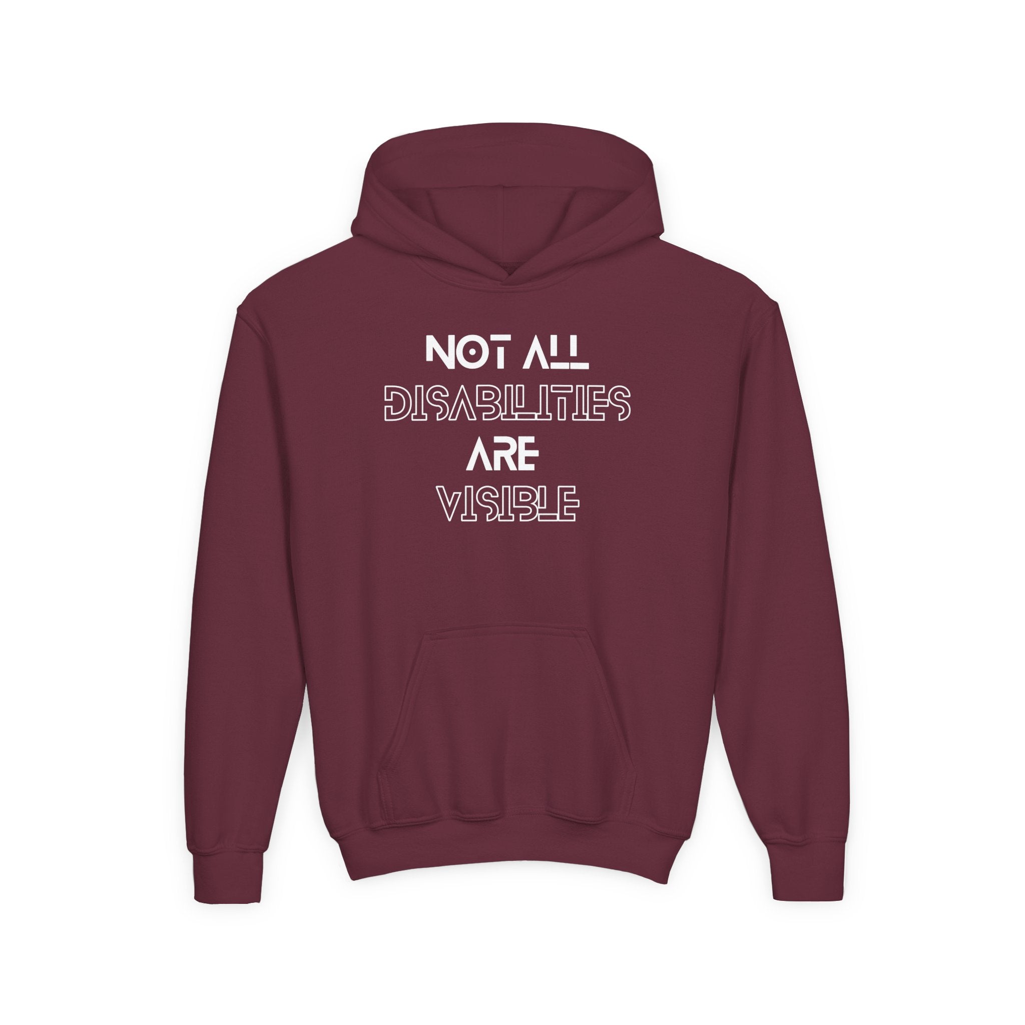 “Not All Disabilities Are Visible” Youth Hoodie