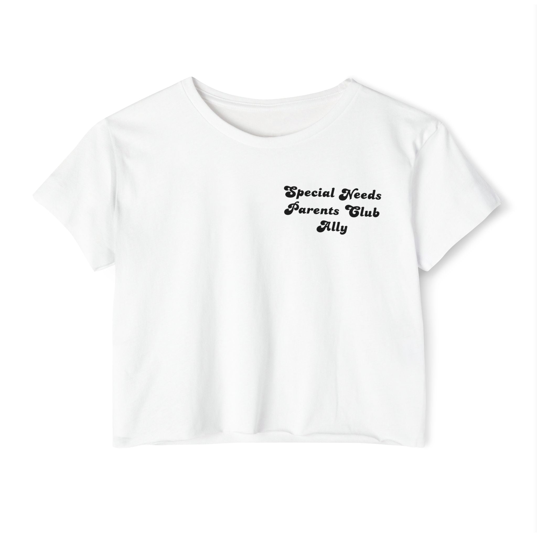 “It Takes A Village, SNPC Ally” Women’s Crop Top