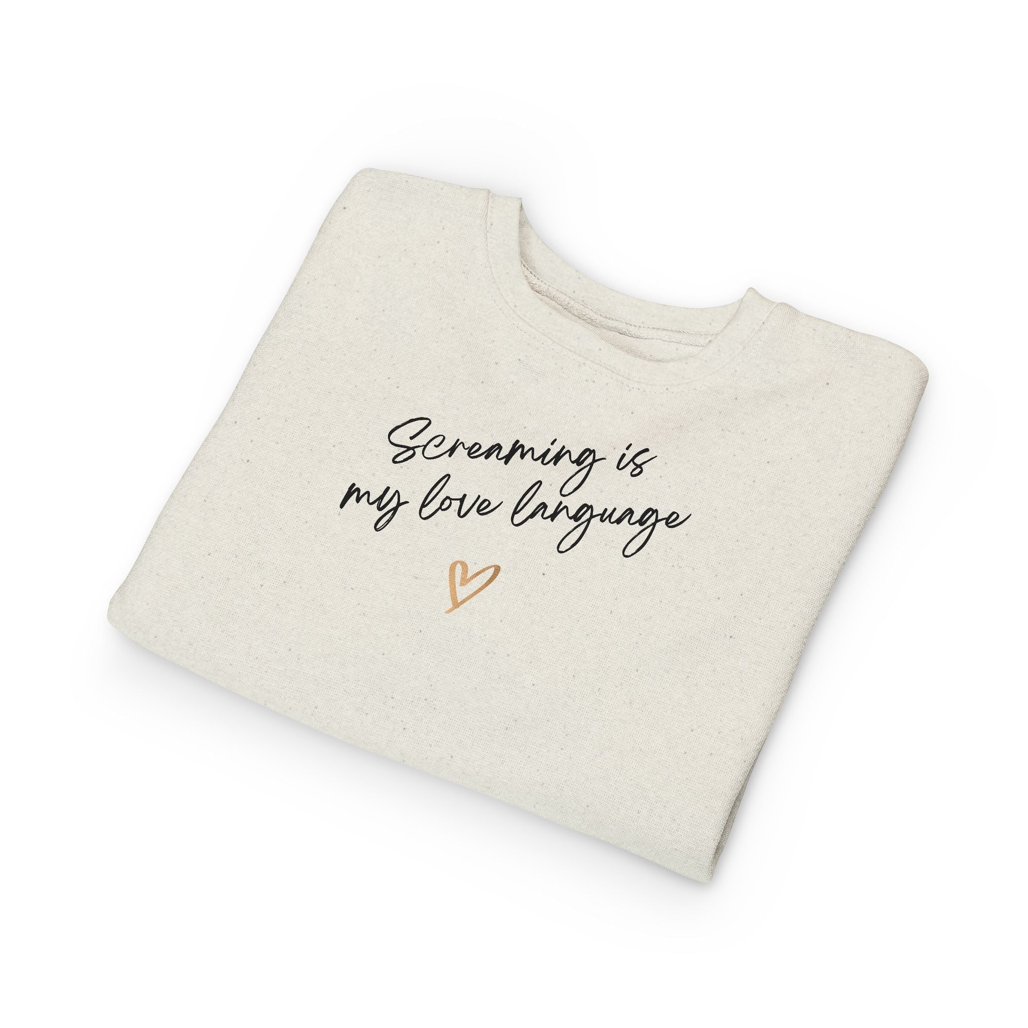 “Screaming Is My Love Language” Toddler Sweater