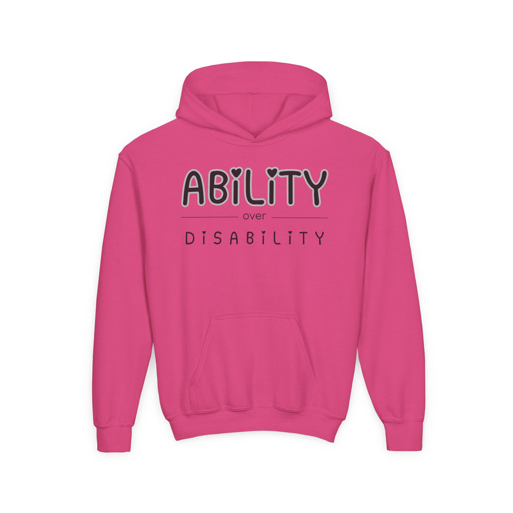 “Ability Over Disability” Youth Hoodie