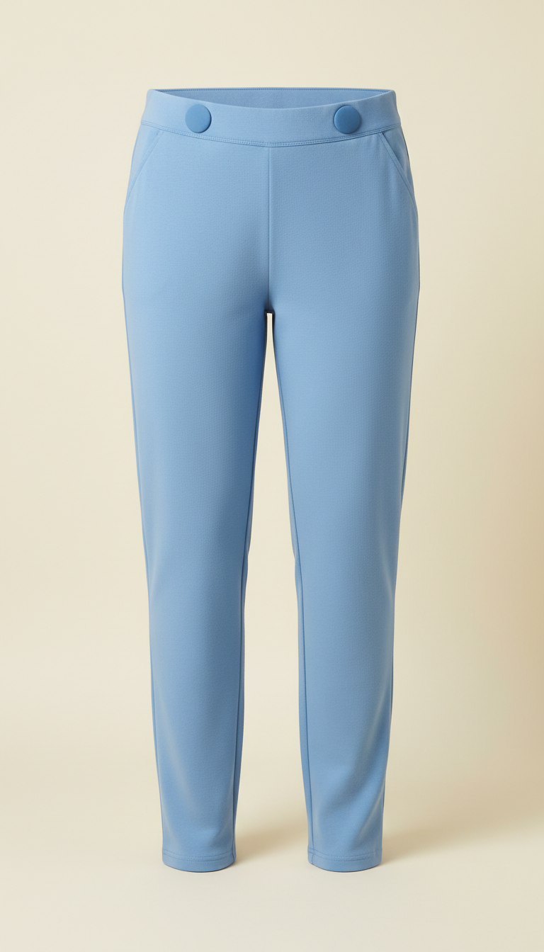 Magnetic Closure Pants in Gentle Blue