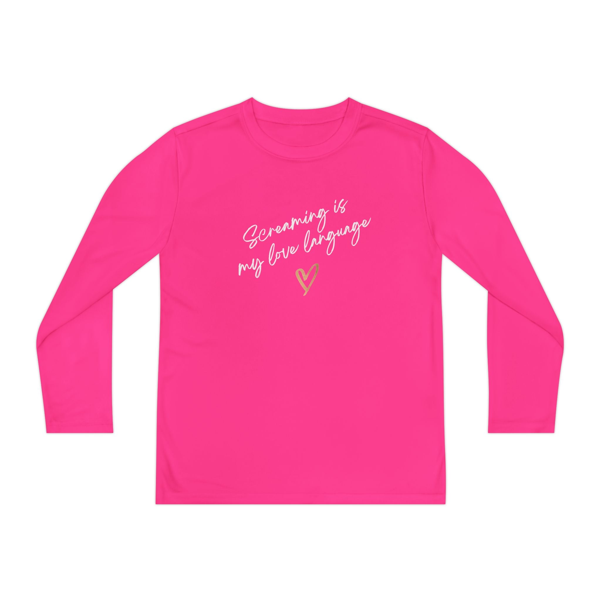 “Screaming Is My Love Language” Youth Long Sleeve