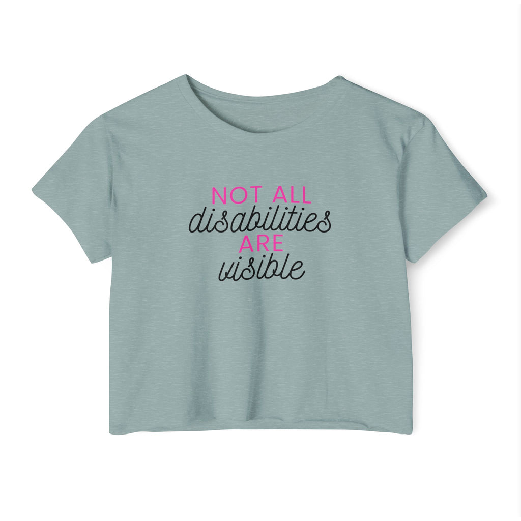 “Not All Disabilities Are Visible” Women’s Crop Top