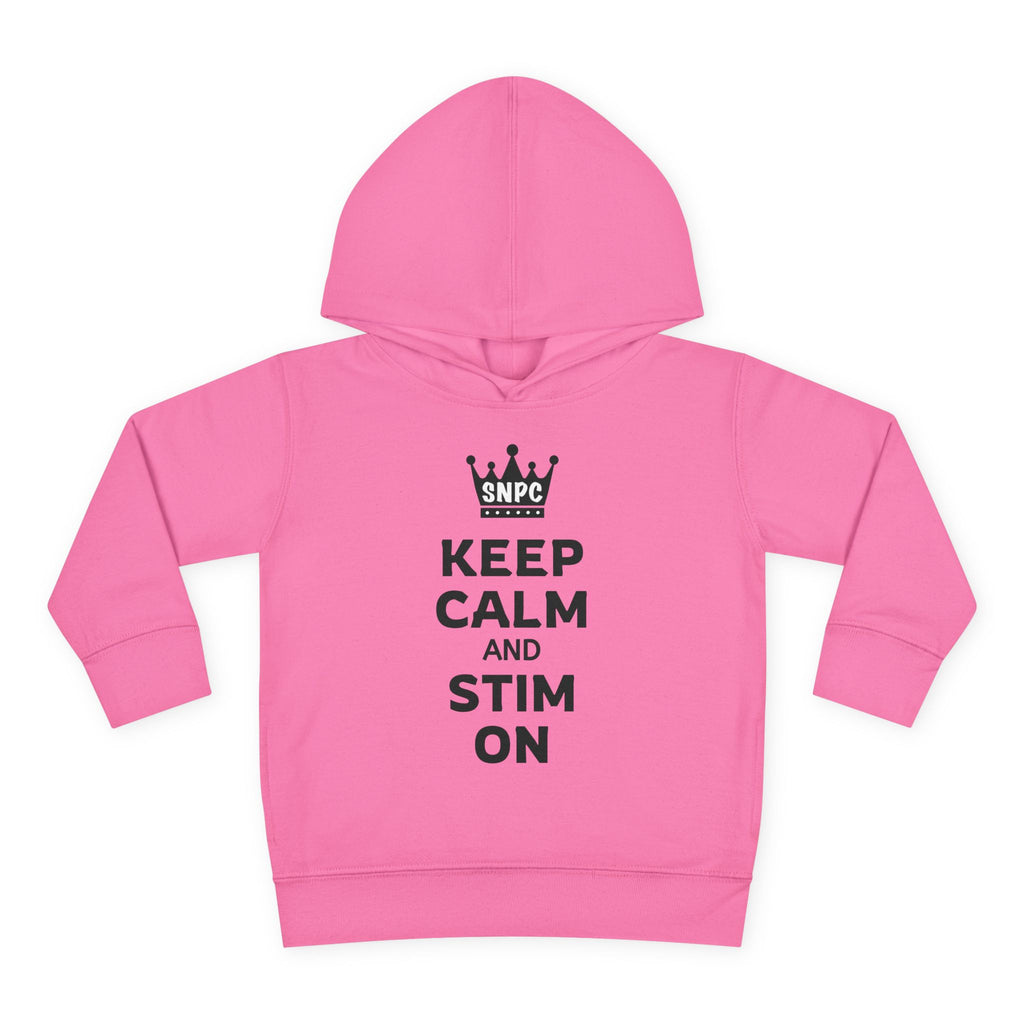 “Keep Calm & Stim On” Toddler Hoodie