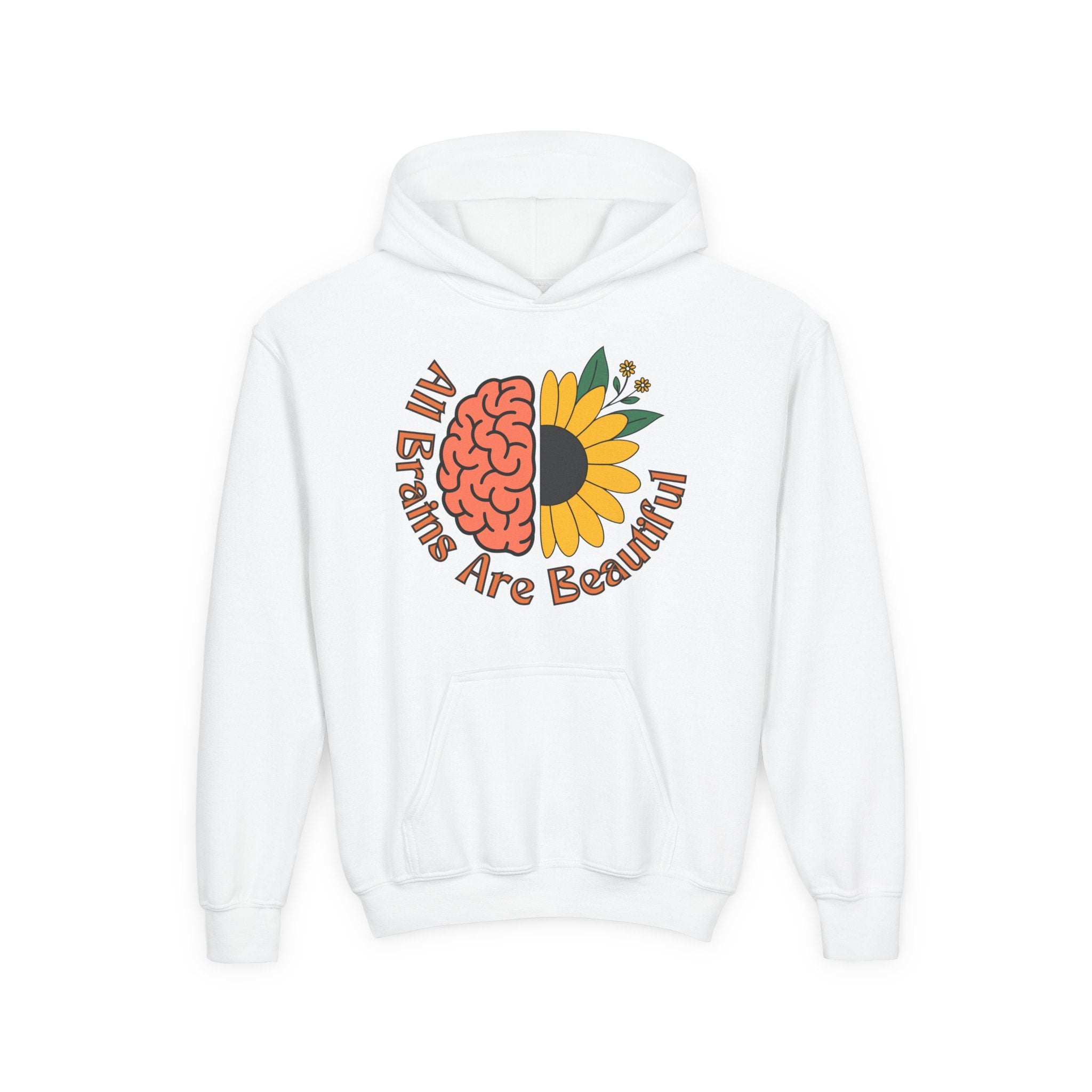 “All Brains Are Beautiful” Youth Hoodie