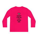 “Keep Calm & Stim On” Youth Long Sleeve
