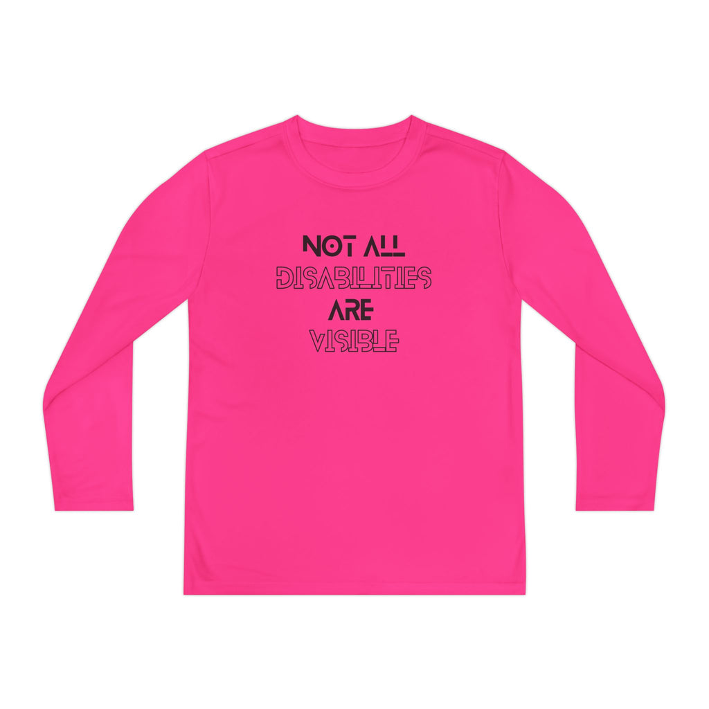 “Not All Disabilities Are Visible” Youth Long Sleeve