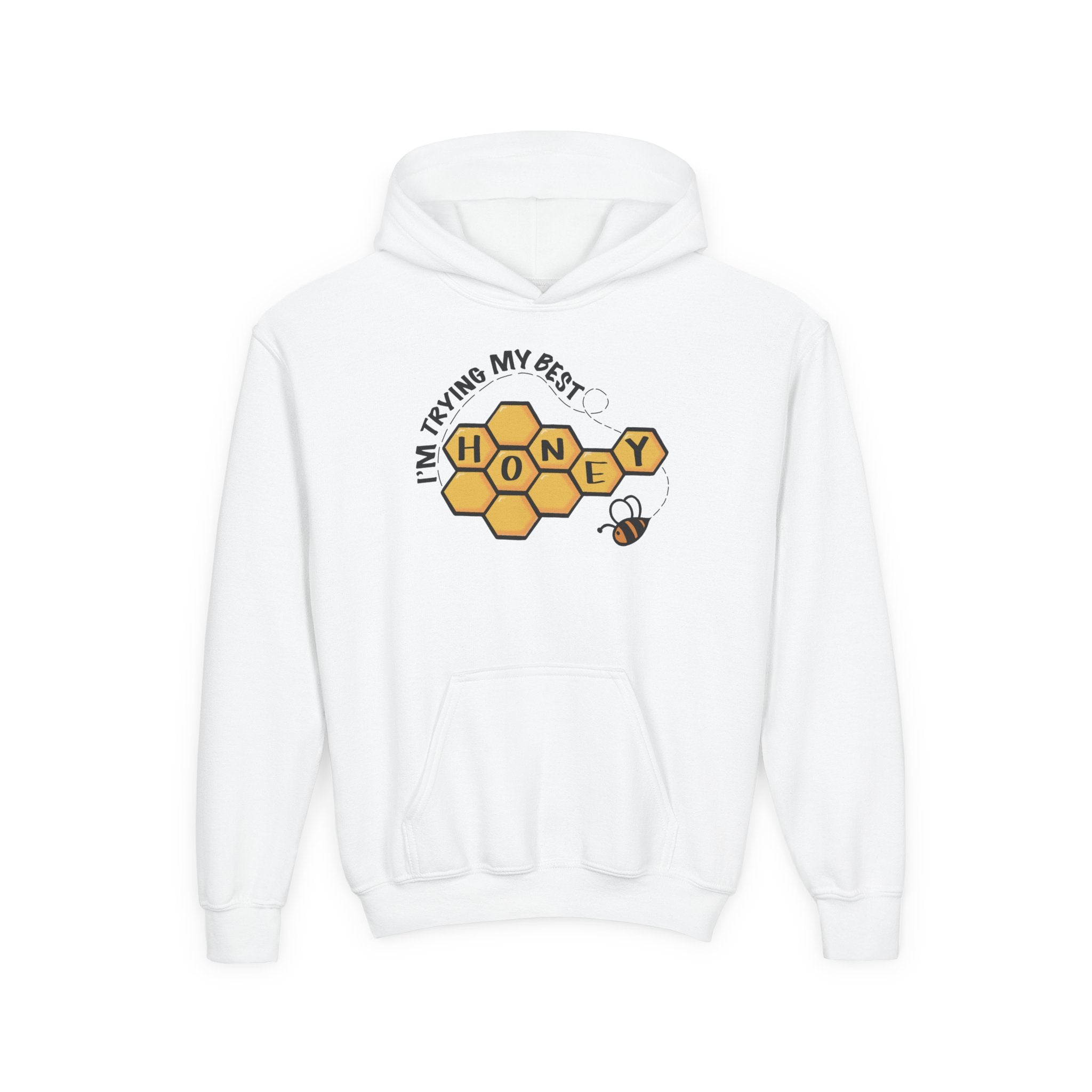 “I’m Trying My Best Honey” Youth Hoodie