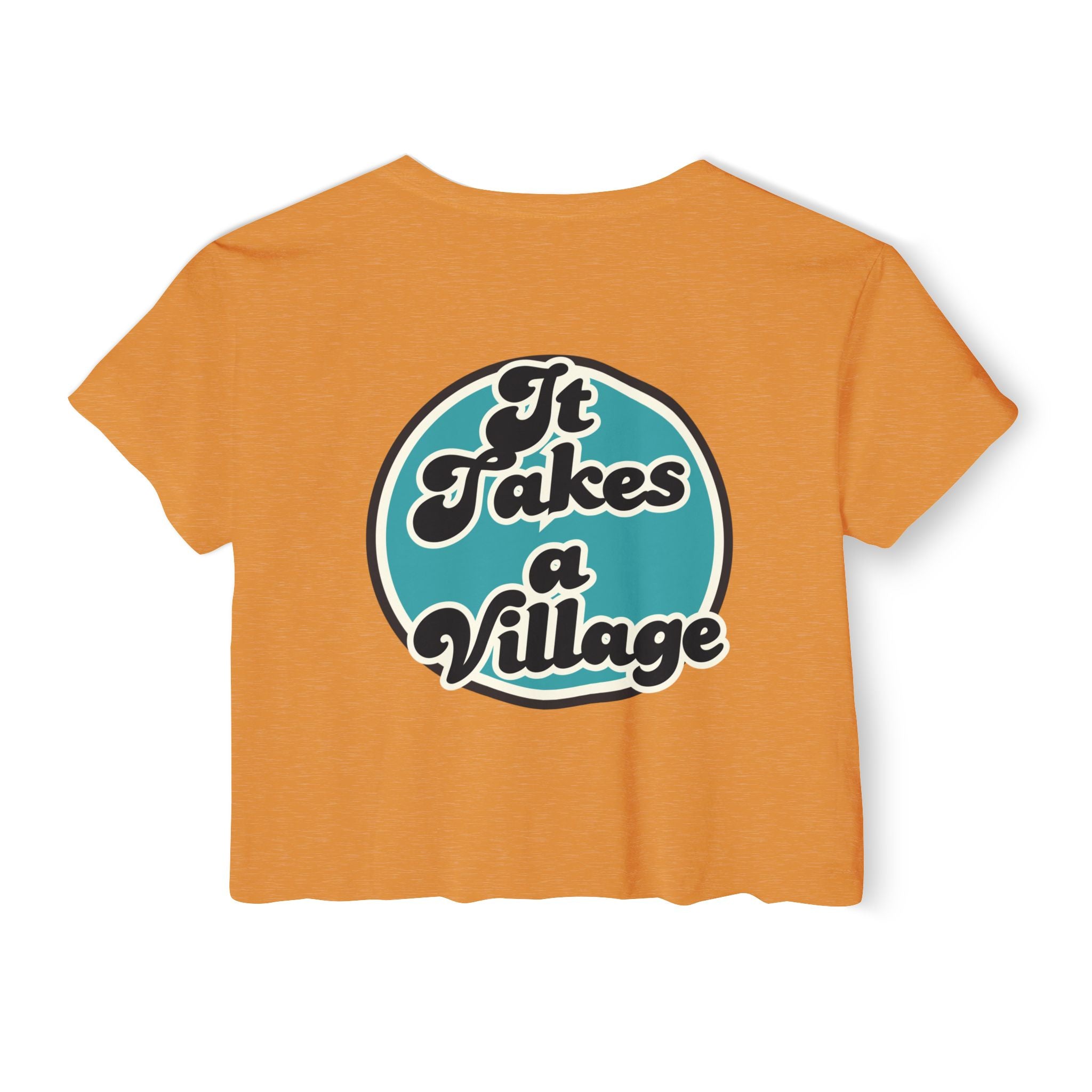 “It Takes A Village, SNPC Ally” Women’s Crop Top