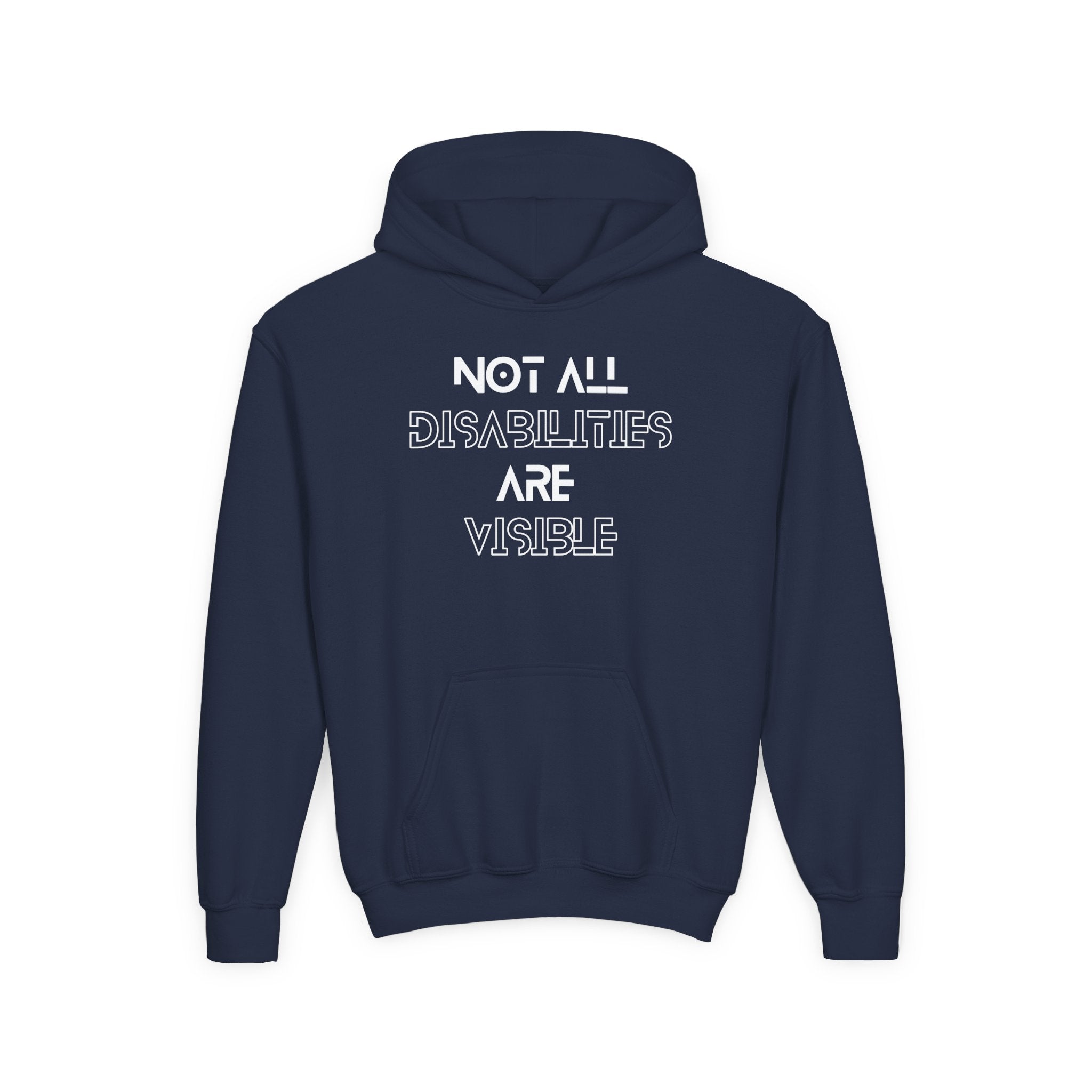 “Not All Disabilities Are Visible” Youth Hoodie