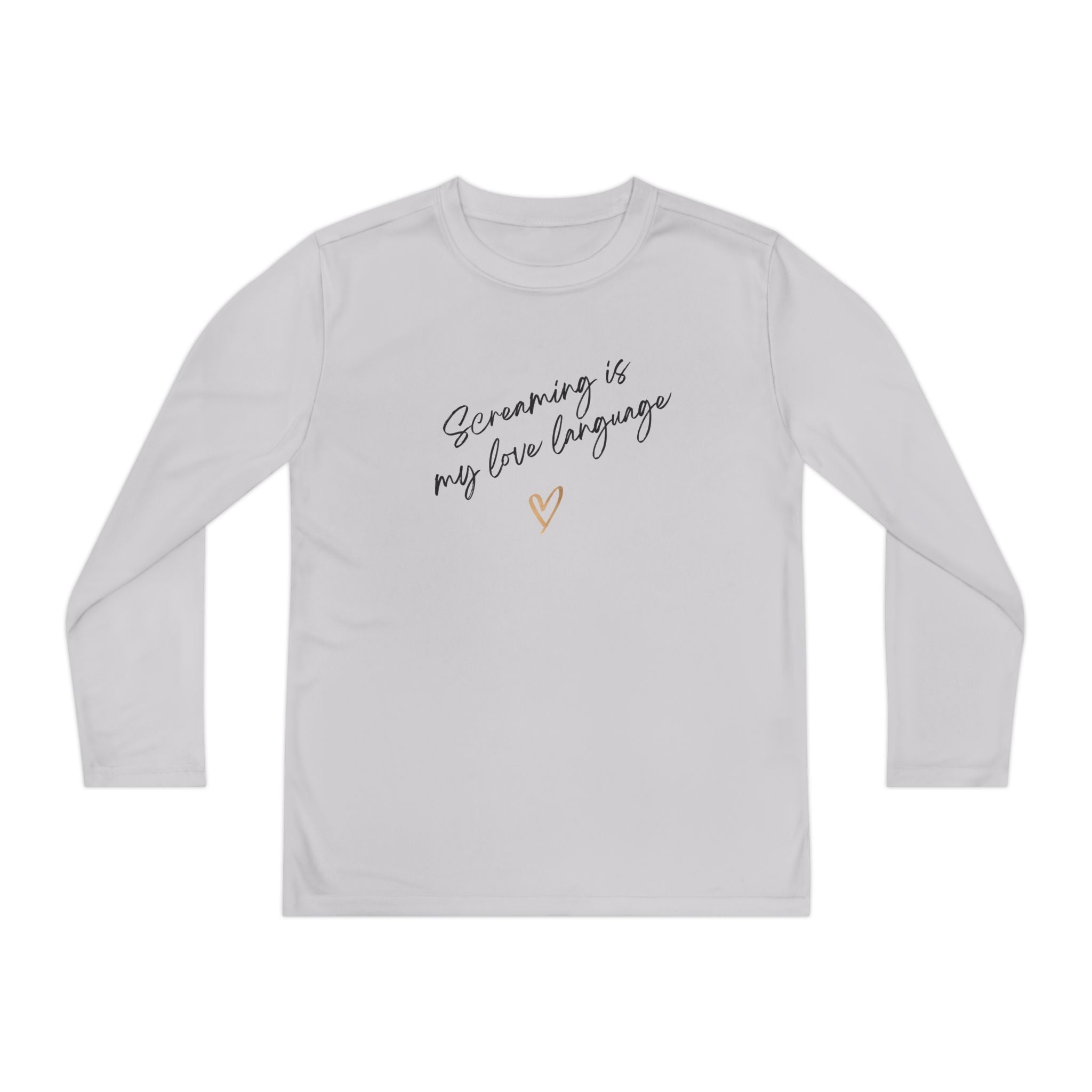 “Screaming Is My Love Language” Youth Long Sleeve