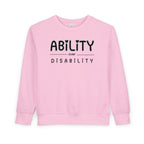 “Ability Over Disability” Toddler Sweater