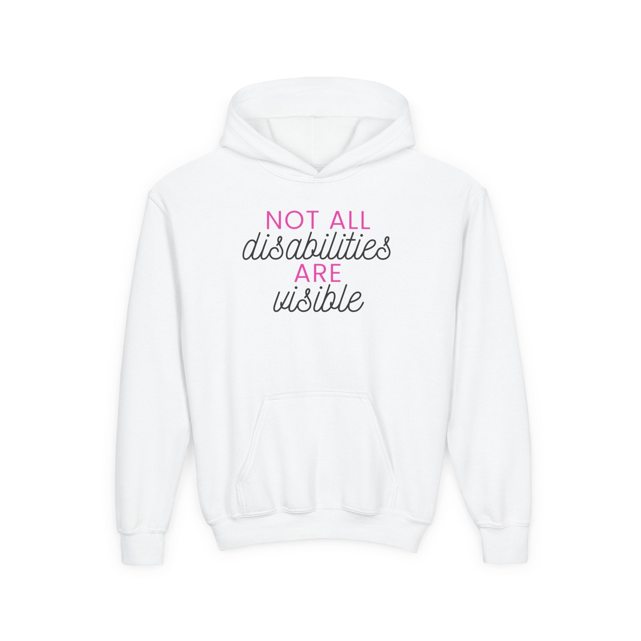 "Not All Disabilities Are Visible" Youth Hoodie