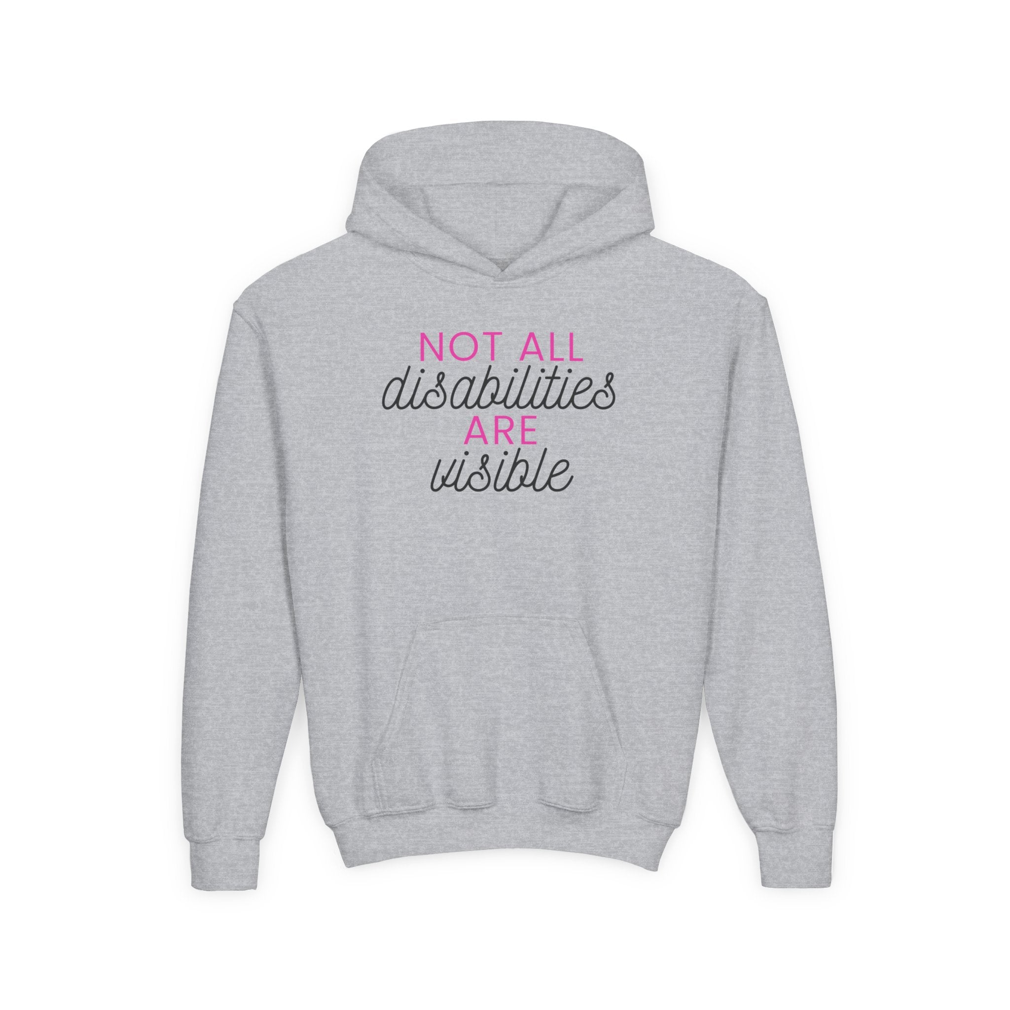 "Not All Disabilities Are Visible" Youth Hoodie